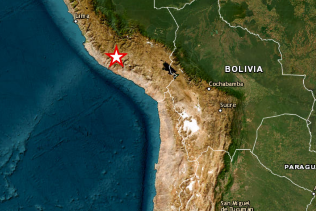 Fuerte sismo de magnitud 7,2 en la región de Ayacucho