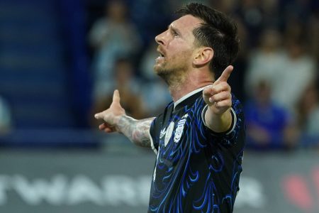 Amistoso entre 
Argentina vs Zambia

Messi
Foto Juano Tesone